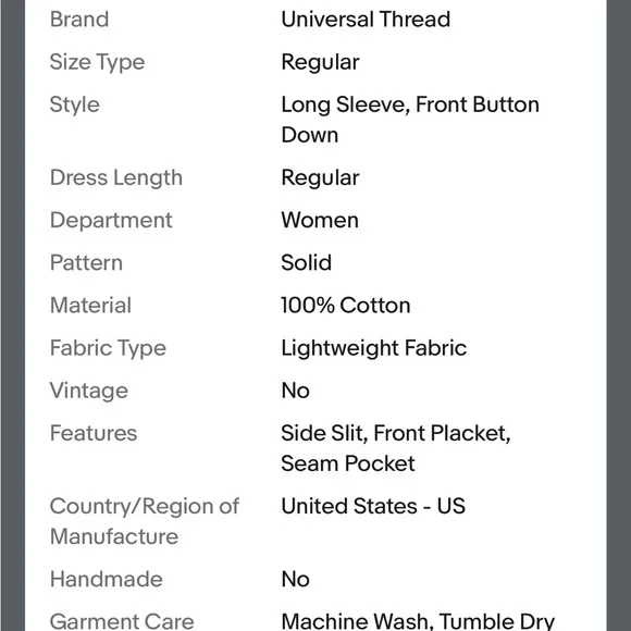 Universal Thread Green and White Long Sleeve Shirt Dress - Picture 4 of 10